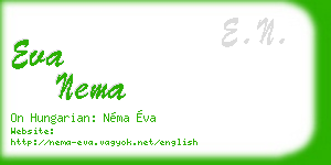eva nema business card