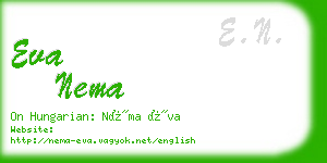 eva nema business card